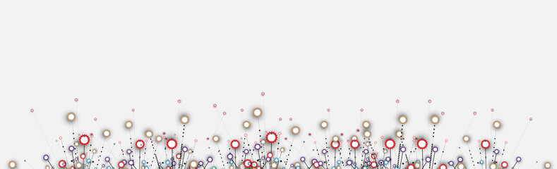 Abstract tech background. Futuristic technology interface. Vector for business solution