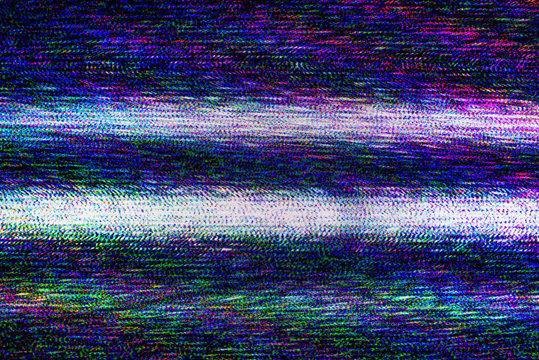 TV damage, television static noise