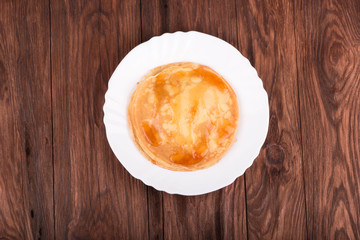 Pancakes on a plate