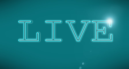 Life text made of vector design element.