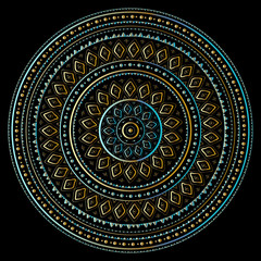 Gold mandala
