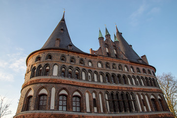 Das Holstentor in Lübeck, Deutschland