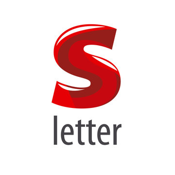 Abstract Vector Logo Red Letter S