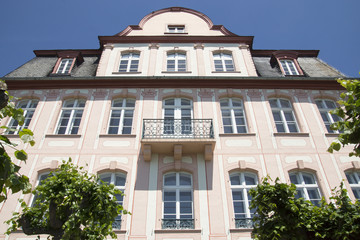Fototapeta na wymiar Historisches Haus (Spee-Haus) in Engers am Rhein, Deutschland
