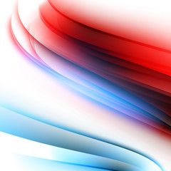 Abstract Vector Colorful Futuristic Wave Background. Blue and Red Colors
