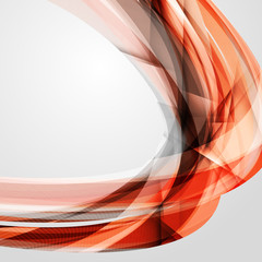 Abstract Vector Red Futuristic Wave Background. EPS10