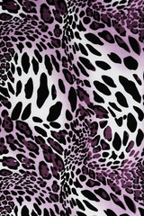 texture of print fabric stripes leopard for background