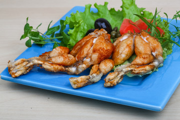 Fried frog legs