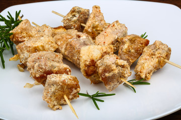 Chicken skewers