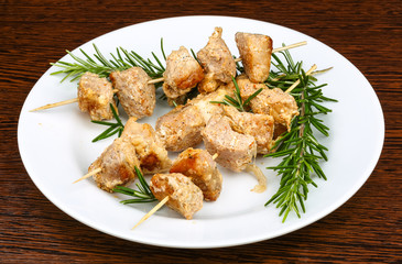 Chicken skewers