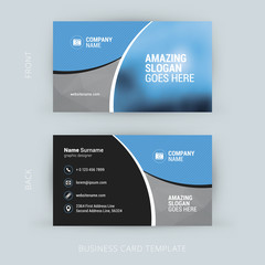 Vector Modern Creative and Clean Business Card Template. Flat Design