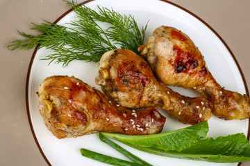 Grilled chicken legs