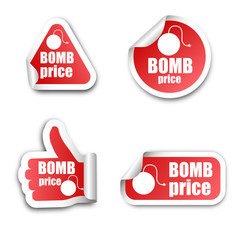bomb price stickers