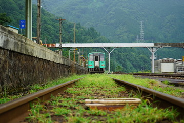 Country side train in Japan © toshi88