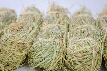 Small Bound Hay Bales or Haystacks