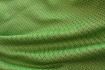 crumpled green fabric texture background