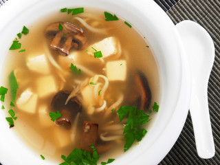 Thai soup with tofu