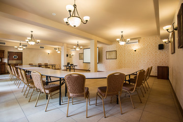 Meeting room in luxury hotel