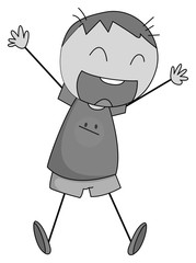 Little boy with happy face