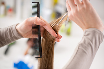 Naklejka premium Hair Cutting