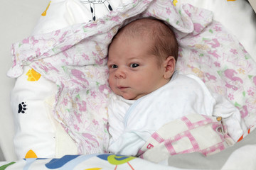 Portrait of newborn baby