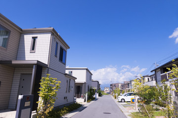 新築分譲住宅街　イメージ