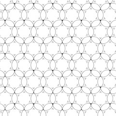 Fototapeta premium Geometric seamless pattern. Modern stylish texture. Geometric striped black linear.