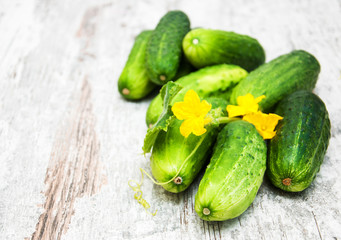 Fresh cucumbers