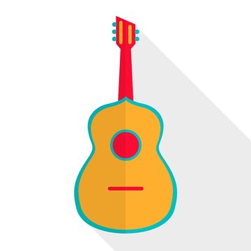Vector Illustration of an Abstract Acoustic Guitar