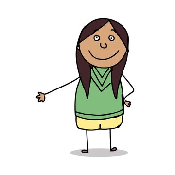 Vector Illustration of a Small Kid