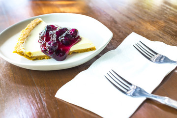 Blueberry cheese pie