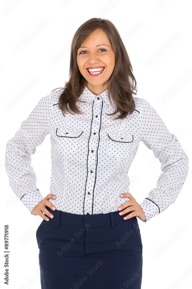 Wall mural young woman portrait