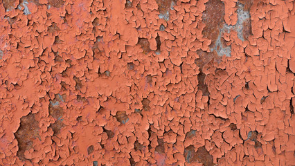 Rusty texture with shabby paint