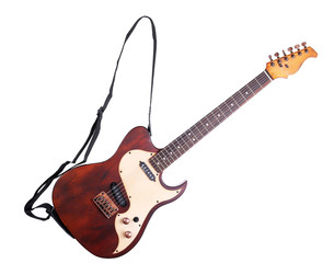 Obraz na płótnie Canvas Electric guitar isolated on white