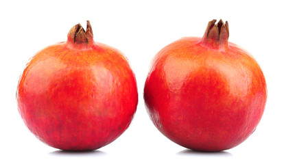 Pomegranate isolated on white