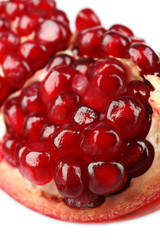Juicy pomegranate, closeup