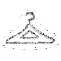 group  people  shape  hanger cartoon