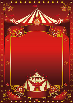 Red magic circus poster