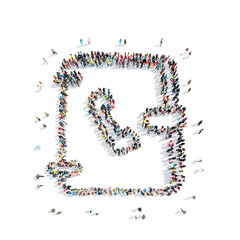 group people shape  notes cartoon