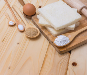 different sweet baking on a table