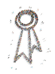 group  people  shape  reward cartoon