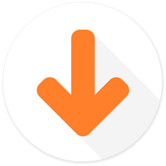 download arrow flat design modern icon