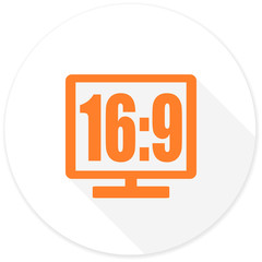 16 9 display flat design modern icon