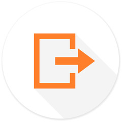 exit flat design modern icon