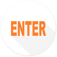 enter flat design modern icon