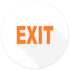 exit flat design modern icon