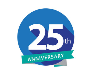25 Anniversary Blue Circle Logo