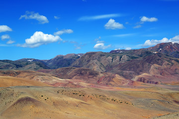 Plakat landscape in the Altai Mountains