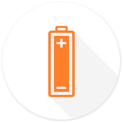 battery flat design modern icon