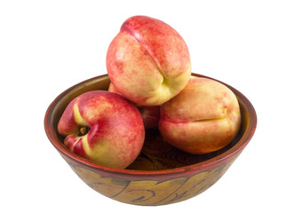 peaches isolated